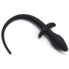 Kinky Puppy Plug Queue de chien silicone 7.5 x 3.1cm Noir